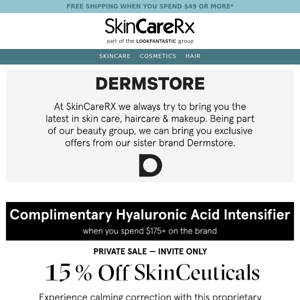 ENDS TOMORROW: 15% Off SkinCeuticals