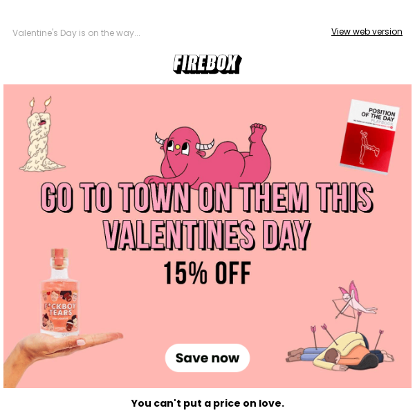 Well isn't this lovely... 15% off Valentine's Day Gifts