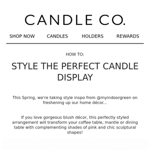 HOW TO: The perfect Spring candle display 🌸