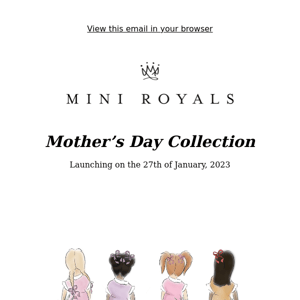 Mother's Day Collection - Launching date - 27/01/2023