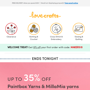 Last chance for savings on ALL CRAFTS!
