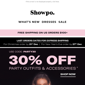 PSA: 30% Off Party Outfits 🕺