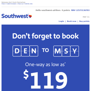 Book your low fare to New Orleans!