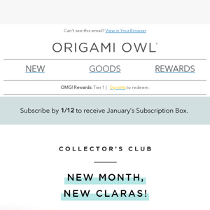 Join the Club! January Subscriptions are open.