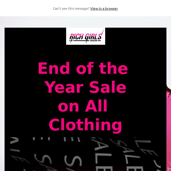 End of the Year Sale!