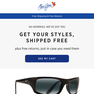 Bring Your Sunglasses Home with Free Shipping & Returns
