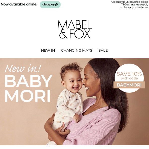 New In! BABY MORI - Plus Save 10% 🎉