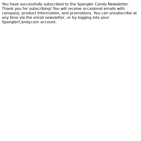 Spangler Candy Newsletter