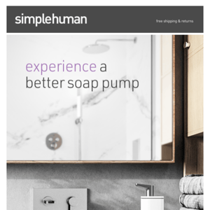 Experience a better soap pump