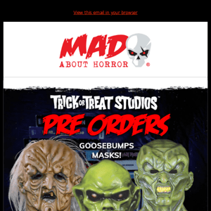 🎃PRE ORDERS FROM TRICK OR TREAT STUDIOS💥💀