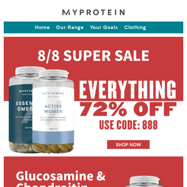 Pick your Supplements 💊 with 72% off