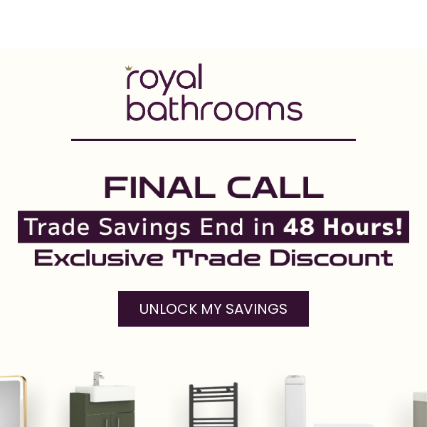 ⏳ Trade Deals Are Ending | Save up to 30%