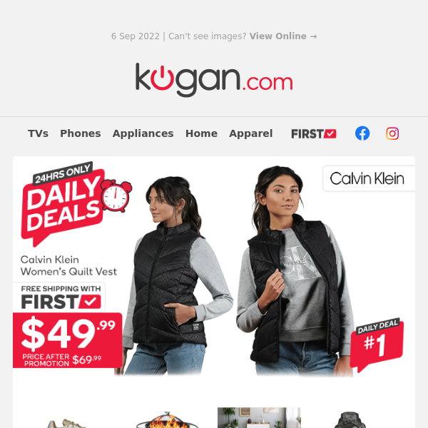 Daily Deals: Calvin Klein Women's Vest, Adidas Shoes, Garmin Instinct Solar & More!