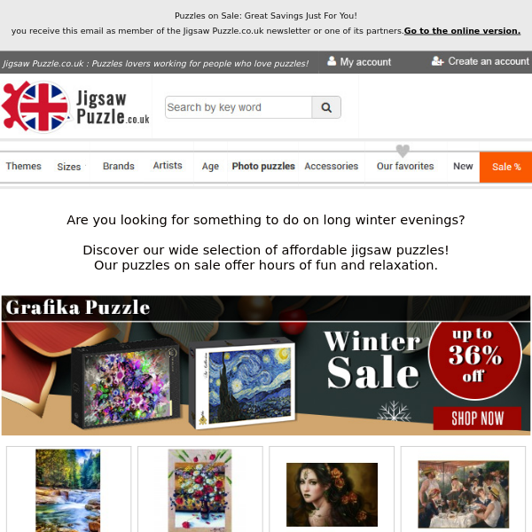 Puzzles on Sale: Great Savings Just For You!