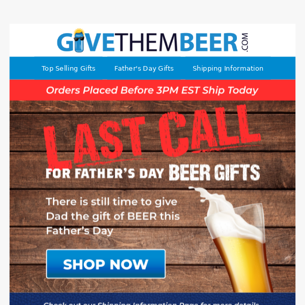 Last Chance - Beer Delivery for Father’s Day
