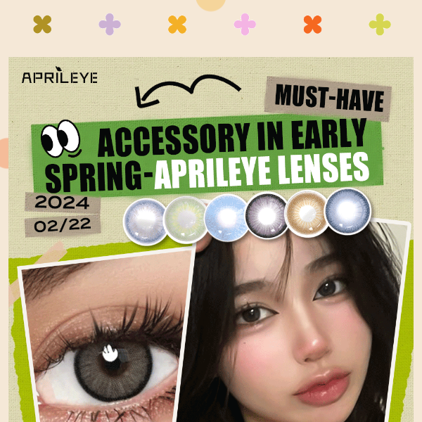 🌺 Find the most suitable for early spring contact lenses~    🌺