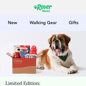 Give your dog treats (not tricks) with the KONG® x Rover Box