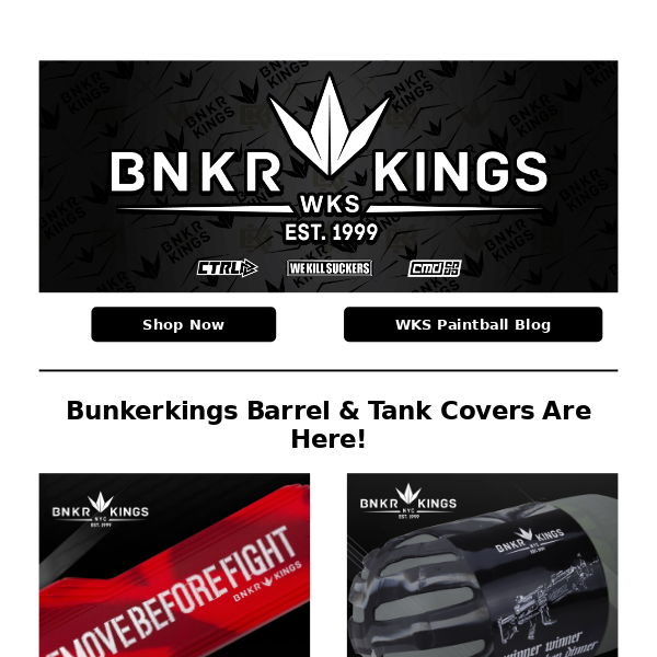 16 Styles of Tank & Barrel Covers Available Now At Bunkerkings