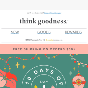 Day 1 of our 10 Days of Good Gifting is waiting for you...
