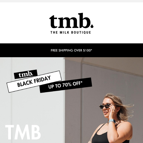 Stay active, stay stylish, and save big this TMB Black Friday Sale