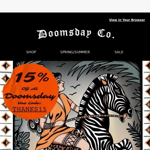 15% Off At Doomsday Ending Soon ⏳