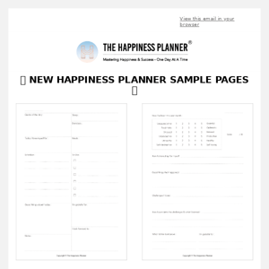 📝 New Happiness Planner Pages, Reinventing Yourself, My Strengths, and more