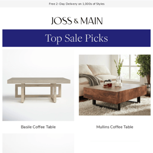 ❗ Up to 40% off the Basile Coffee Table starts NOW ❗ 