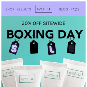 30% OFF BOXING DAY SALE