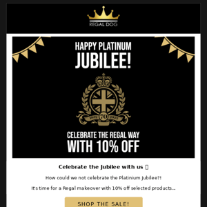 Platinum Jubilee Sale 🐾👑