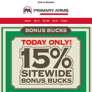 TODAY ONLY! Site-Wide 💲 Bonus Bucks Sale 💲