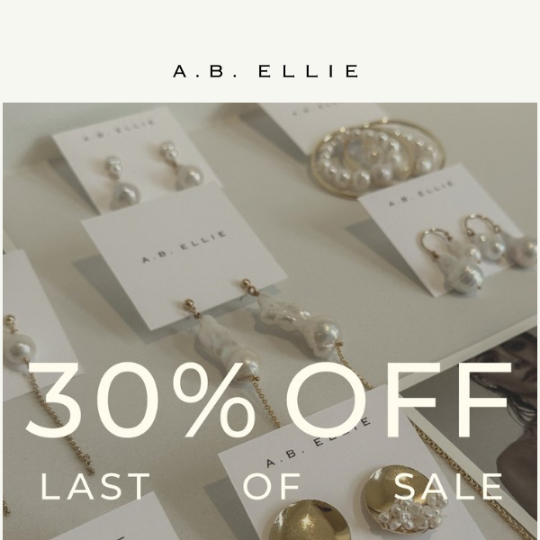 last of sale - extra 30% off