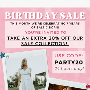 BIRTHDAY SALE ON SALE 🥳