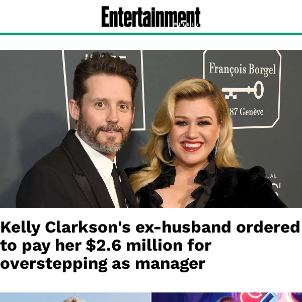 Kelly Clarkson's ex-husband ordered to pay her $2.6 million for  overstepping as manager - Martha Stewart