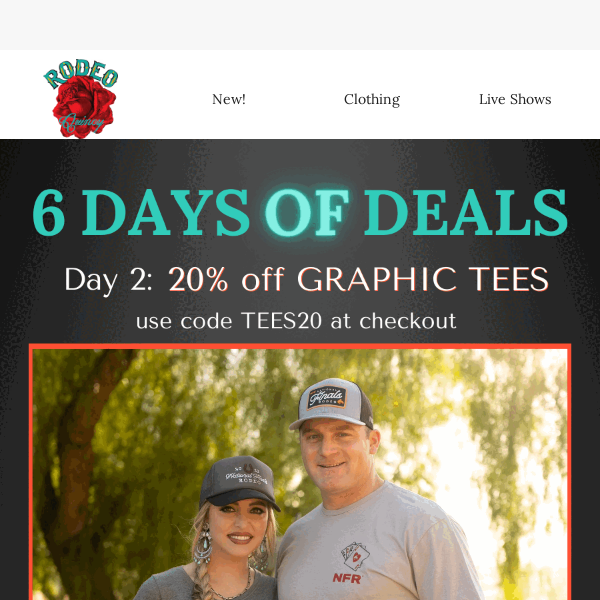 DEAL DAY 2: 20% off Graphic Tees