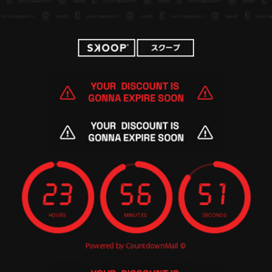 24 hours left on your code, Skoop ⏰