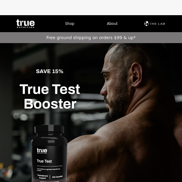 15% Off: True Test 💪