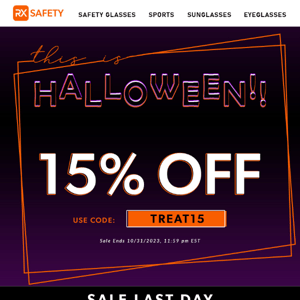 15% Off the Entire Store This Halloween 🦇