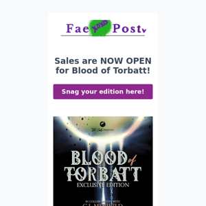 Sales Now Open for Blood of Torbatt!