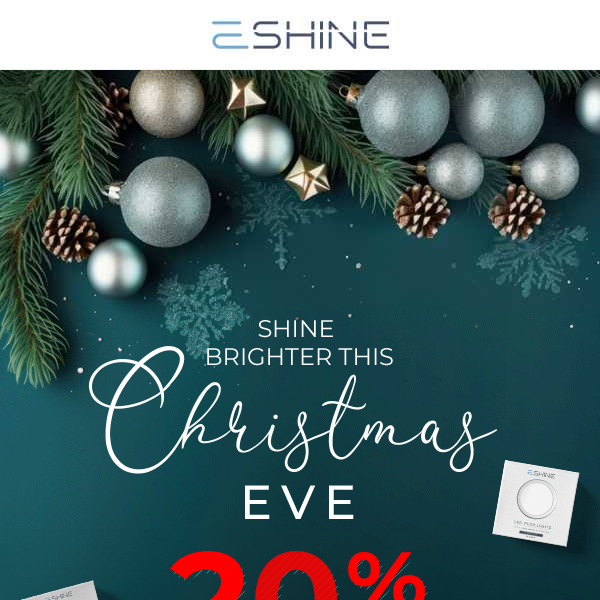 Celebrate Christmas Eve with 20% Off Lights🎄✨