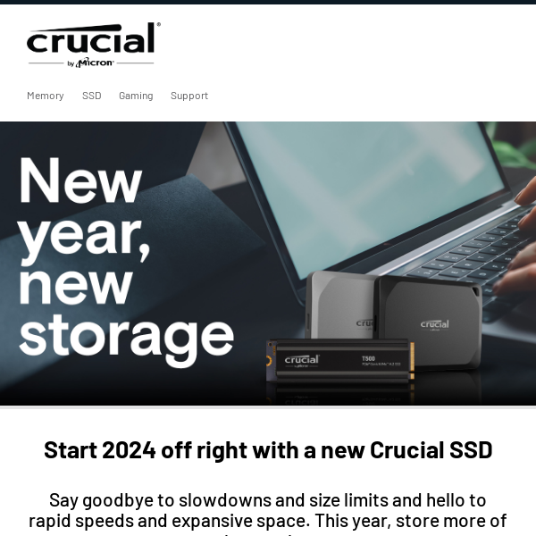 Crucial: Computer Memory, Storage, and Tech Advice 