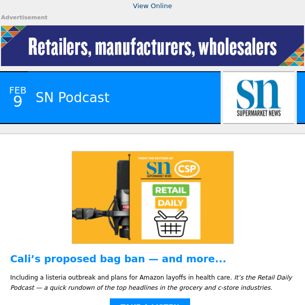 Cali’s proposed bag ban — and more...