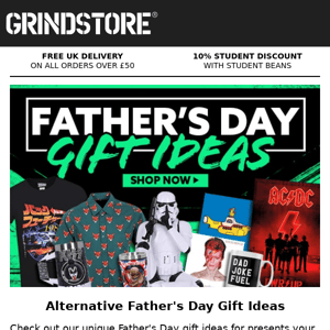 Alternative Father's Day gift ideas!