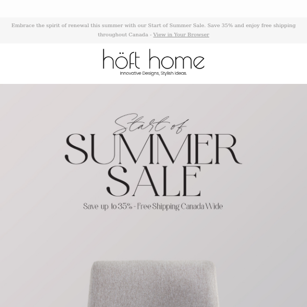 Save 35% During Our Start of Summer Sale