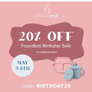 my Birthday special - 20% OFF