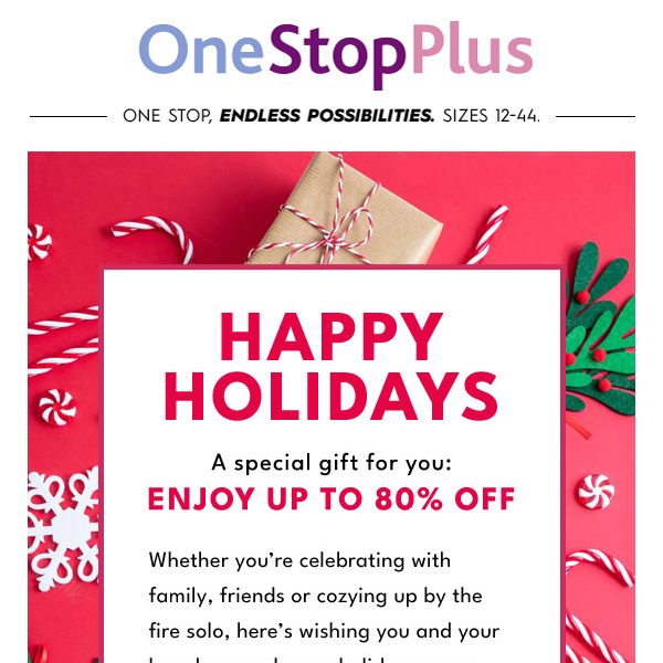Friend, Happy holidays! Open now for a special message & great savings!