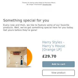 LIMITED! HARRY STYLES - HARRYS HOUSE - LIMITED COLOUR VARIANTS!!