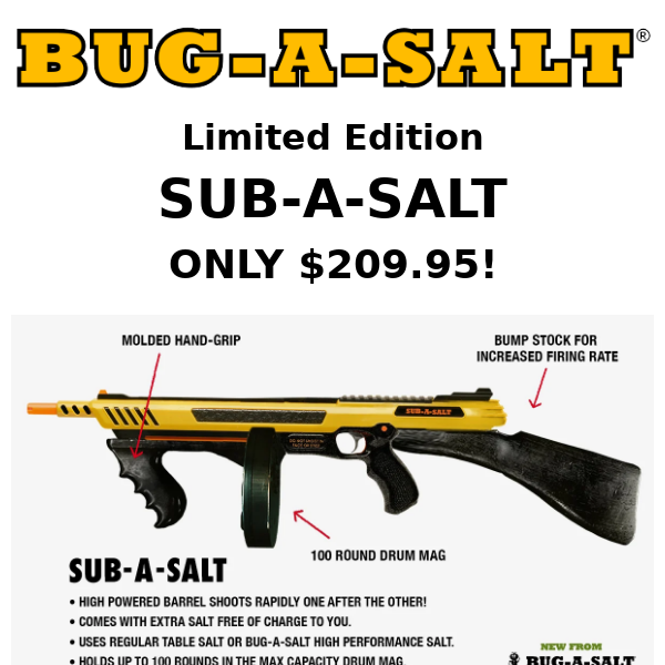 NEW! SUB-A-SALT! - Bug A Salt