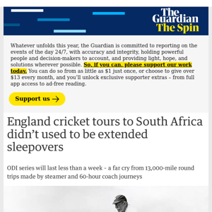 The Spin | England cricket tours to South Africa didn’t used to be extended sleepovers