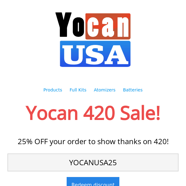 YocanUSA 420 Sale!