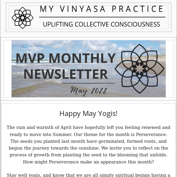 My Vinyasa Practice | May Newsletter